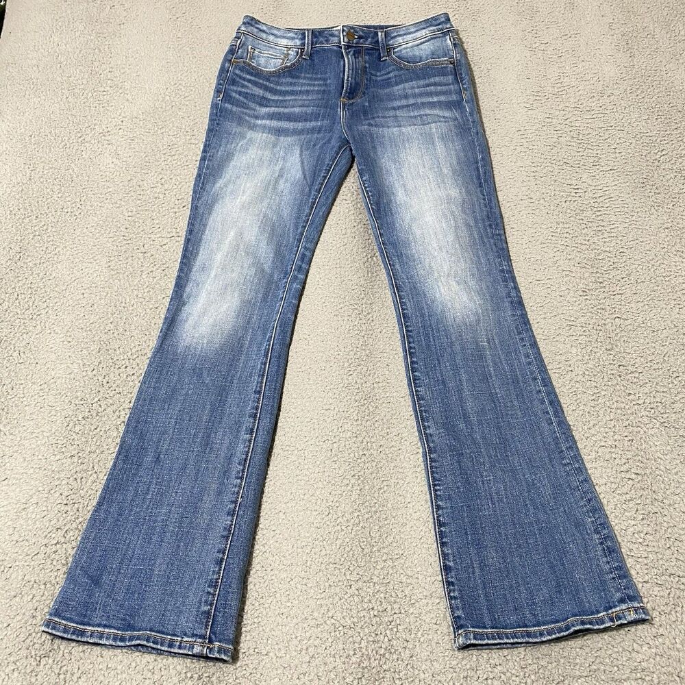 Driftwood Kelly Jeans Womens 28x31 Blue Bootcut Mid Stretch Western Boho Y2K